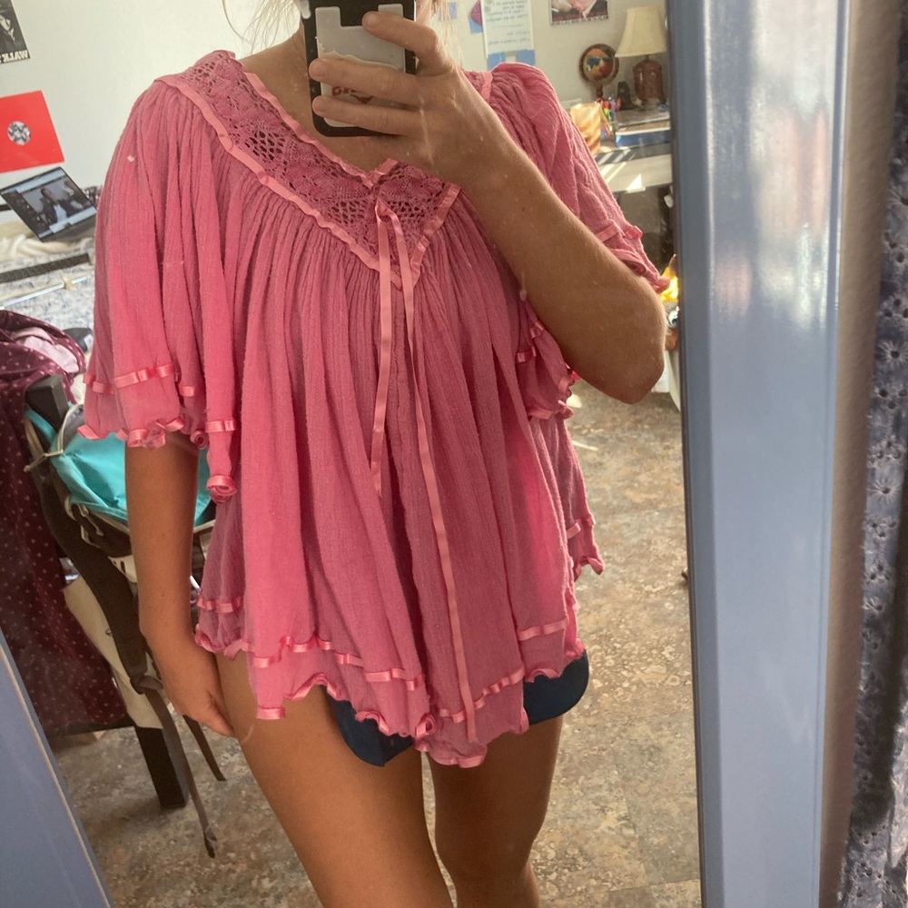Vintage ribbon top